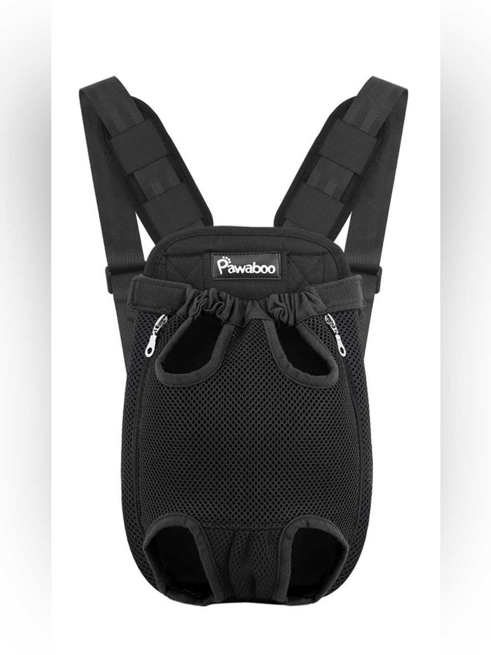 Pawaboo Breathable Front Dog Carrier in Black